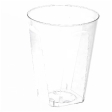 12 Gobelets plastique 200ml transparent