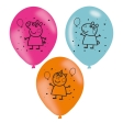 6 Ballons en latex Peppa Pig 23cm