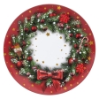 Assiettes Prés. Couronne 33 Cm