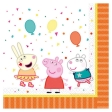 16 Serviettes de table Peppa Pig 33 x 33