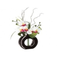 Vase Rond Ceram Orchidee Arti.50Cm