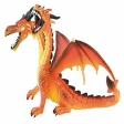 Dragon avec 2 têtes orange