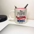 Mug ceramique  Papa est un super héros