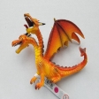 Dragon avec 2 têtes orange
