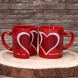 Set de 2 mugs Coeur