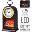 Lanterne De Chemin�e Led + Horloge