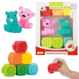 LITTLE STARS Blocs d'empilage bébé -6pc+