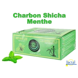 Charbon chicha menthe 33mm (10x10)