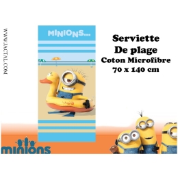Serviette Plage Micro 70X140 Minions 4
