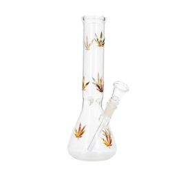 Bong en verre feuille 26cm