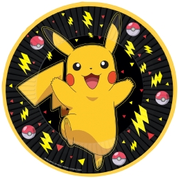 8 Assiettes Pokémon 2024 Papier Rond 23