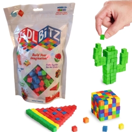 Cubes FIDLBITZ Sac Bleu, Rouge, Vert