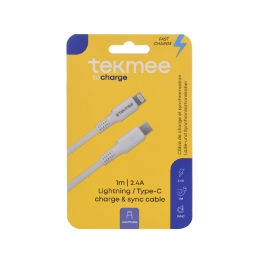 Câble Tekmee  Lightning/Type-C 1M 3A