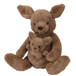 Peluche Kangourou + Bébé 38Cm