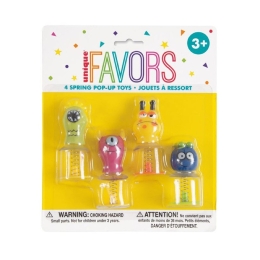Monstres mignons Pop Up Toy Favors, 4ct