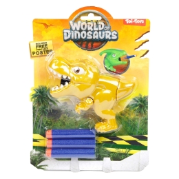 WORLD OF DINOSAURS Pistolet de dino +3x