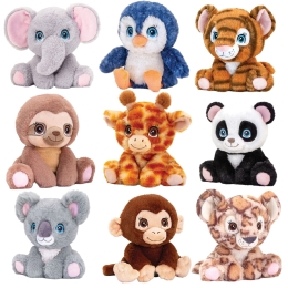 Assortiment Peluche recyclée Jungle 16cm