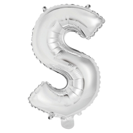 Ballon Foil Mini Lettre S Argent N16