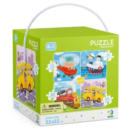 Puzzle 4 in 1 Transport