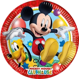 Assiettes Mickey 23cm 8p