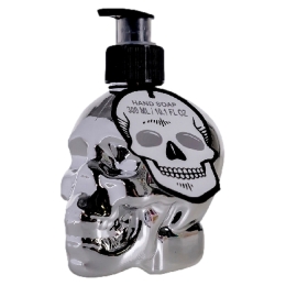 Savon mains 300ml Skull argent+distrib.