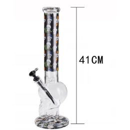 Bong droit en Verre 41cm