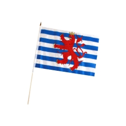 Drapeau/Bâton Luxembourg +Lion - 30 X 45