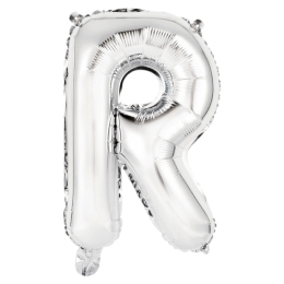 Ballon Foil Mini Lettre R Argent N16