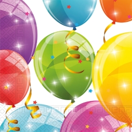 Sparkling Balloons Serviettes en papier