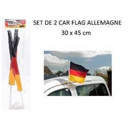 Set 2 Car Flag Allemagne