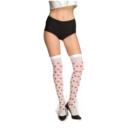 Collants À Pois Rouges