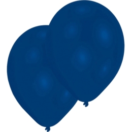10 Ballons Ronds Bleu