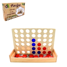 JEU BOIS 4 EN LIGNE 17X23X14