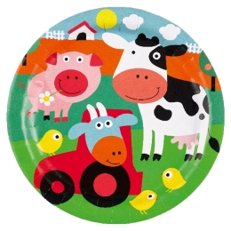 Farm Fun, 8 assiettes 23cm