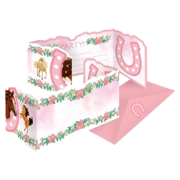 8 Invitations & Enveloppes Beautiful Hor