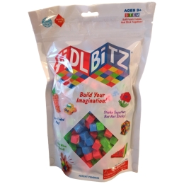 Cubes FIDLBITZ Sac Bleu, Rouge, Vert