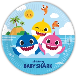 Baby Shark Assiettes en papier FSC Next