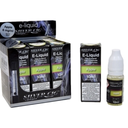 E-liqu.(10ml) Silvercig 6mg APPLE