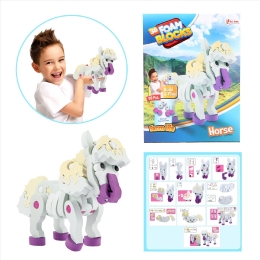 3D puzzle mousse de construction 'Cheval