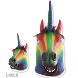 Maske Einhorn Bunt