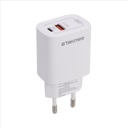 Prise murale 20W 2 ports Type-C/USB