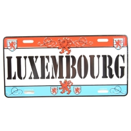 Plaque voiture LUX