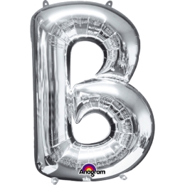 Ballon Foil Minishape Lettre  B  Argent