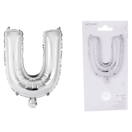 Ballon Foil Mini Lettre U Argent N16