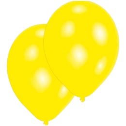 10 Ballons Jaune