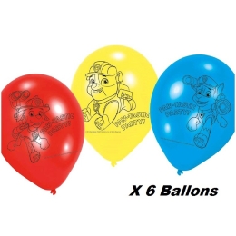 Paw Patrol 6 ballons