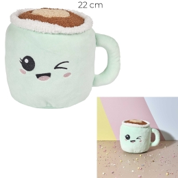 peluche tasse h22cm kawaii