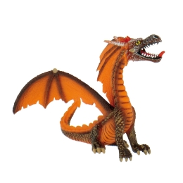 Dragon assis orange