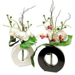 Vase Rond Ceram Orchidee Arti.50Cm