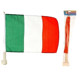 Set 1 Drapeau Car Flag Italie, 30X45Cm